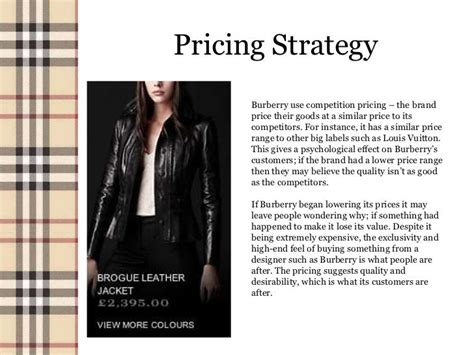 burberry price strategy